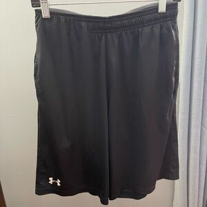 Under Armour Black and Gray Athletic Shorts